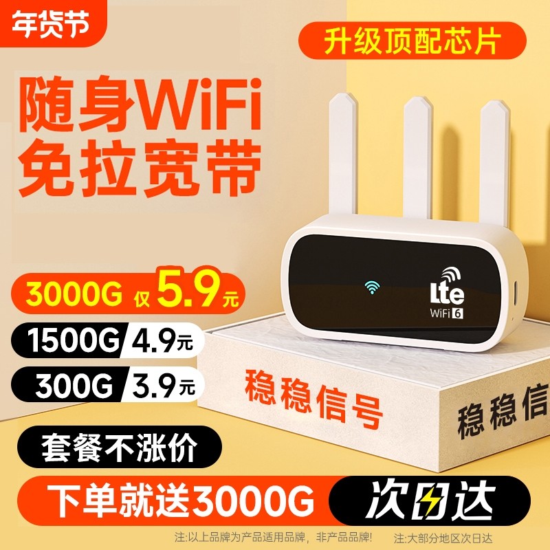 智能WiFi移动无线网络2025新款宽带家用上网热点便携智能wifi官方正品车载路由器三网全国通用流量官方旗舰店