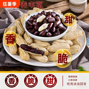 云南黑花生带壳富农硒家生种子普洱当季新货特产批发小包装