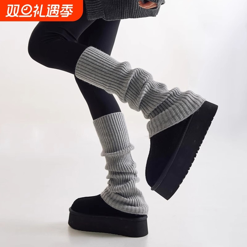 显瘦堆堆袜套Y2K腿套百搭中筒袜