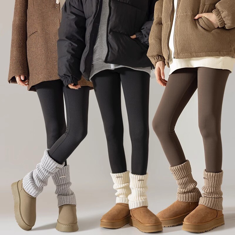 加厚针织袜套羊毛堆堆袜子女秋冬季腿套保暖运动小腿袜雪地靴长袜