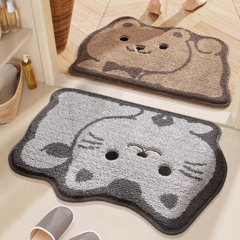 浴室吸水地垫家用脚垫厕所狗狗速干防滑卫生间吸水垫卧室门垫地毯