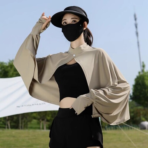 防晒披肩女夏季骑车开车防紫外线