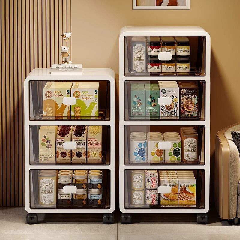 床头柜零食柜家用客厅玩具箱置物架多层抽屉式储物收纳盒鞋柜纯色