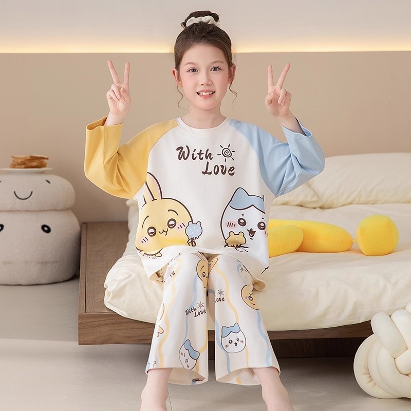 儿童女童睡衣小八春秋季2025新款中大童小女孩家居服美乐蒂帕恰狗