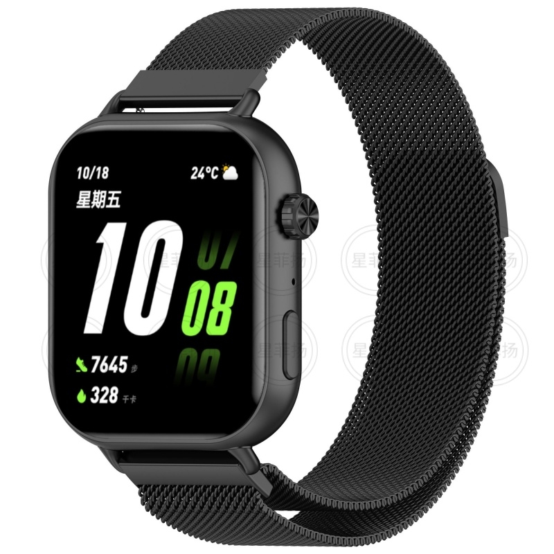 适用于OPPO watch手表米兰尼斯磁吸表带oppowatch初代手表金属腕带保护壳个性男女手表链防水不锈钢