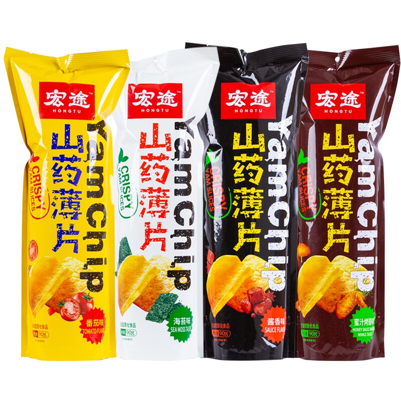 宏途山药薄片大包装宏图网红零食天花板垆土铁棍山药脆片