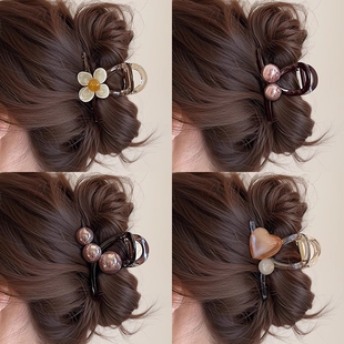 适合发量少的抓夹中号高级感2025新款发夹女后脑勺盘发鲨鱼夹夹子