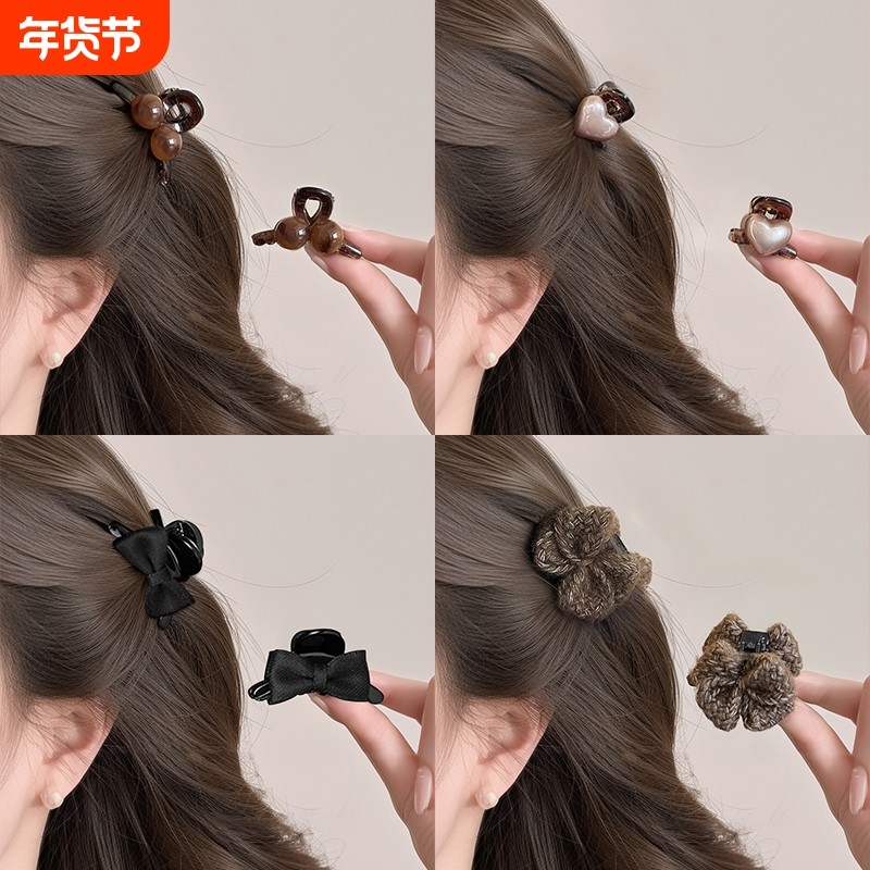 刘海小抓夹女2025新款高级感半扎发夹边夹侧边发卡公主头夹子头饰