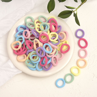 小女孩不伤发毛巾圈儿童拇指女扎头发圈橡皮筋高弹力皮筋宝宝头绳