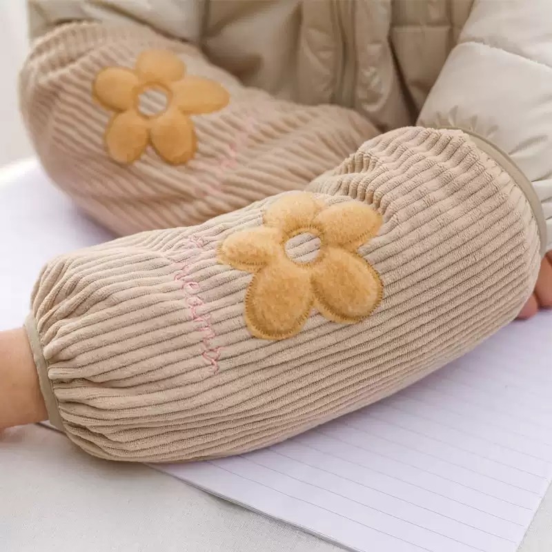 羽绒服袖套女新款2024秋冬季长款成人上办公室防脏可爱毛衣护袖头