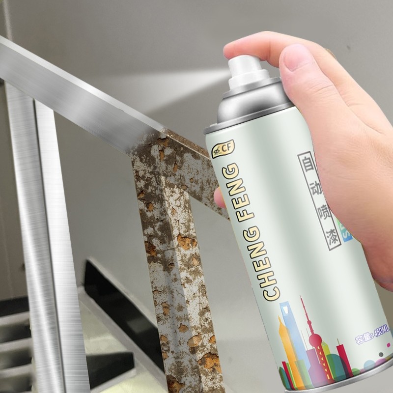 银色自喷漆金属防锈漆不锈钢专用镀铬电镀银粉镀锌银灰色油漆