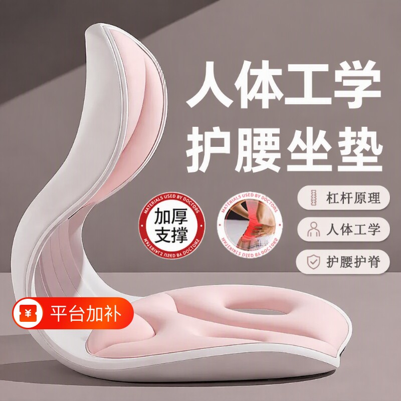 人体工学护腰久坐神器坐垫靠背垫腰靠腰部支撑矫正坐姿办公室座椅