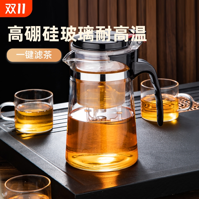 加厚防爆茶杯家用玻璃泡茶壶