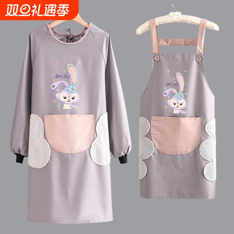 防水围裙厨房家用2025新款高级感年轻款做饭防油可擦手罩衣女围腰