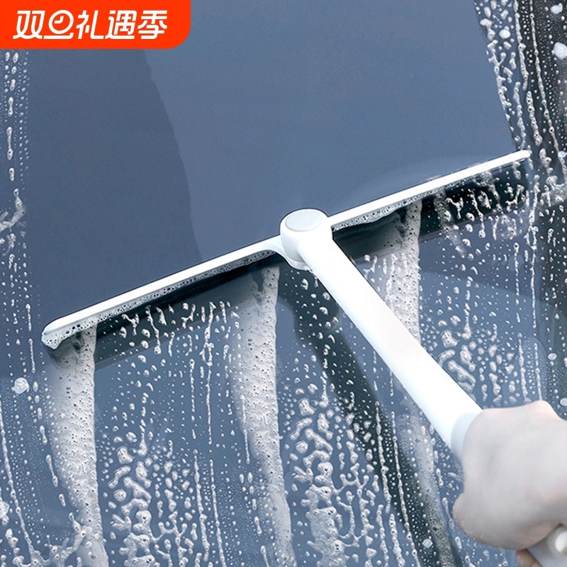 擦玻璃神器家用卫生间台面镜子硅胶刮水器地板刮刀清洁工具擦窗器