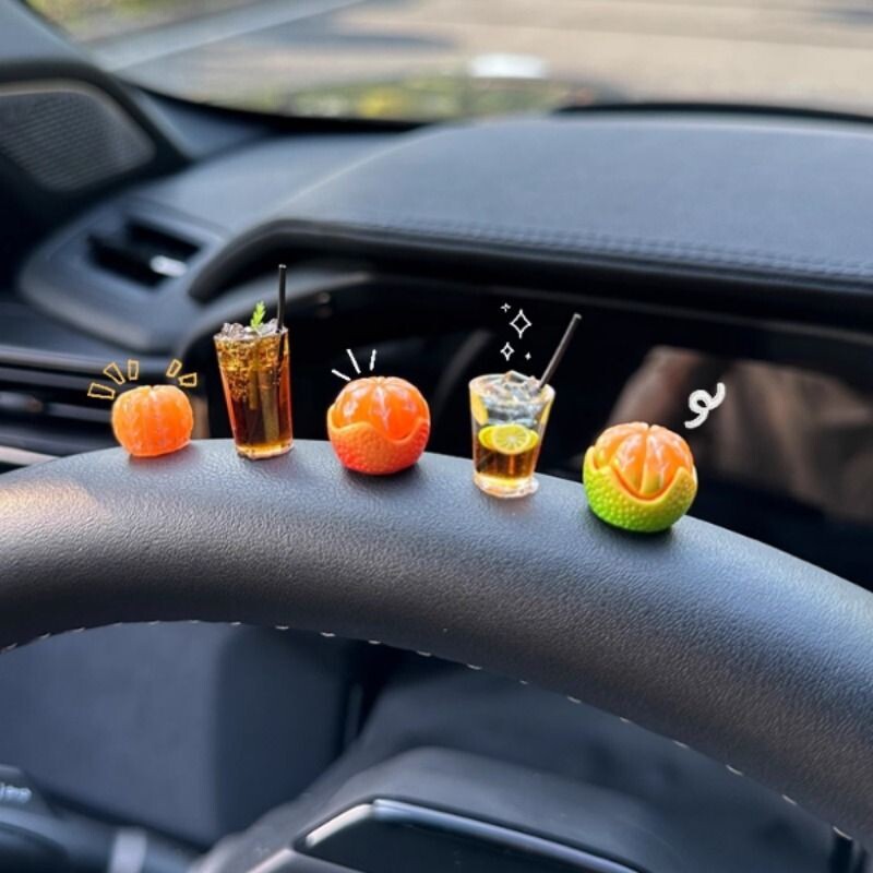 车内饰品摆件车载中控台装饰品可爱迷你汽车车饰用品电动车小配饰