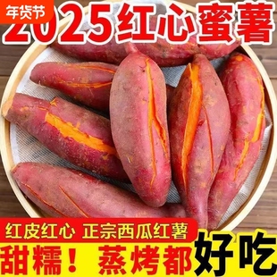 正宗农家广西当季西瓜红薯无丝富硒红心番薯蜜薯新鲜糖心沙地