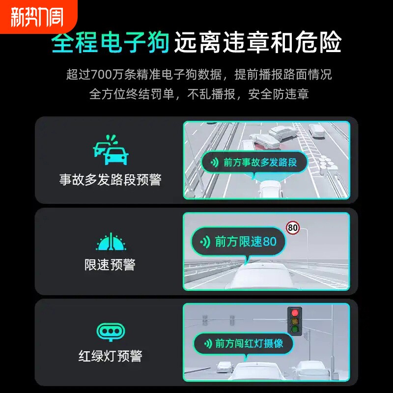 行车记录仪2025新款免走线夜视超高清夜视