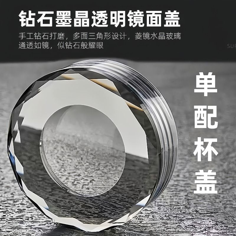 玻璃杯密封防漏杯盖单双层透明