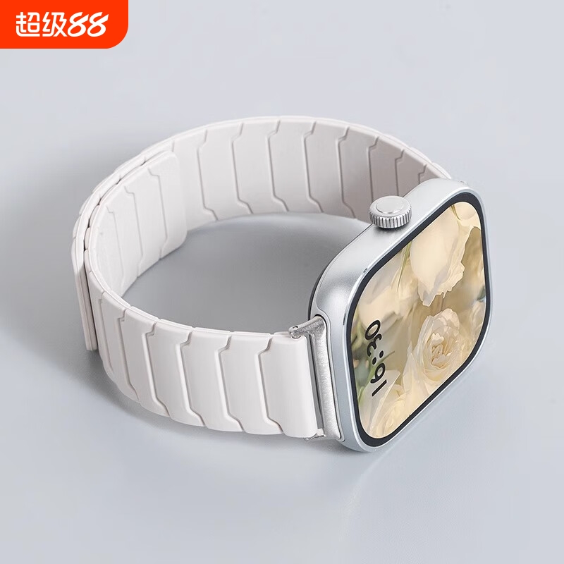 适用华为fit4手表fit3铠甲款磁吸硅胶表带运动watchFIT4pro智能时尚男士女生腕带配件星光卡扣