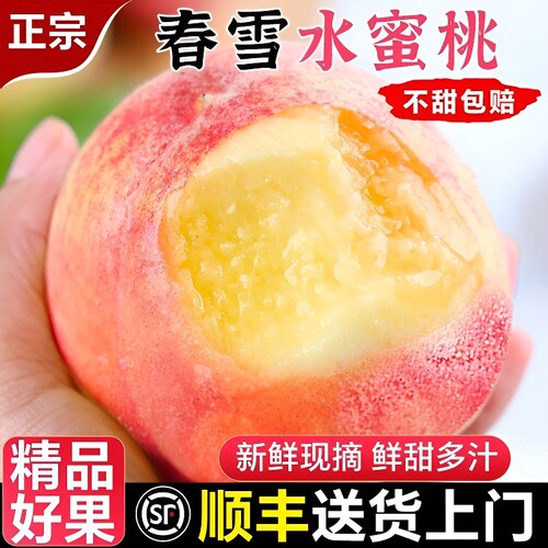 鲜甜多汁水蜜桃整箱|176人收藏
