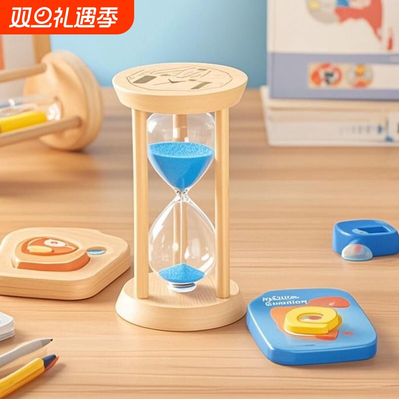 夜光款竹木沙漏计时器餐桌摆件