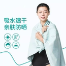 浴袍吸水斗篷便携快干 游泳速干浴巾毛巾沙滩巾成人男女2025夏季