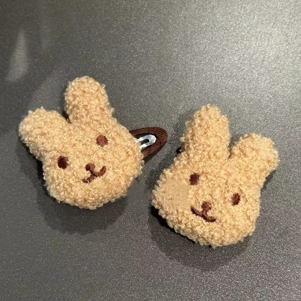 偷偷藏不住赵露思桑稚同款发夹女刘海侧边前额羊羔毛毛绒发卡