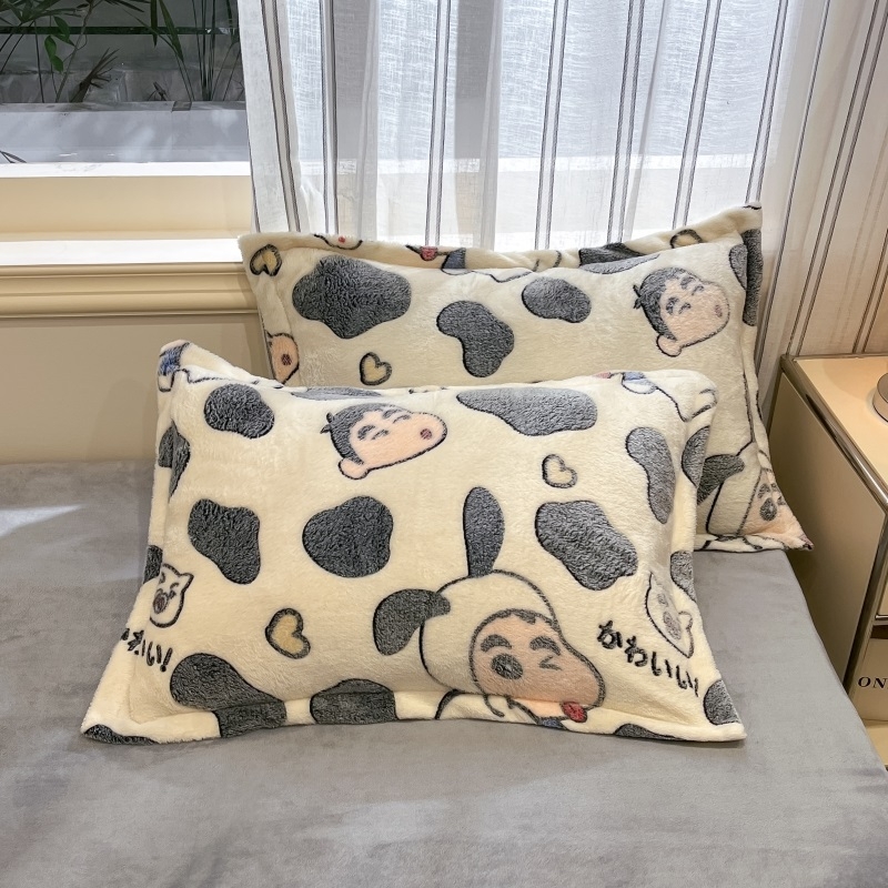 牛奶绒防尘枕套48x74cm|千人加购