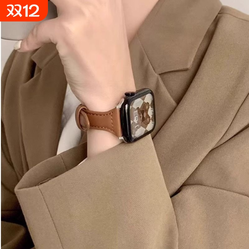 适用于苹果iwatch皮质表带小蛮腰