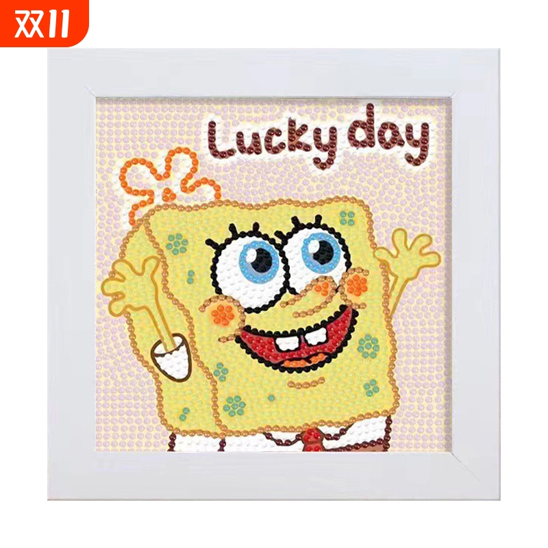 可爱创意儿童钻石画贴画diy手工库洛米美乐蒂贴钻画玩具生日简单