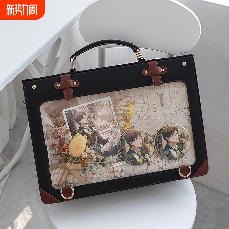 学院风痛包双肩JK制服包小食量斜挎包谷子包黑色单肩手提包原创