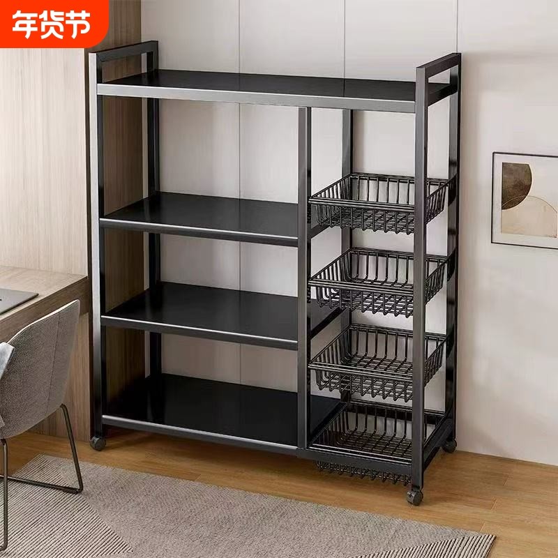 厨房收纳置物架落地多层收纳架家用零食收纳筐收纳柜储物架子,厨房/烹饪用具,厨房置物架/置物柜/角架,淘宝优惠券,粉丝福利购,淘宝优惠卷