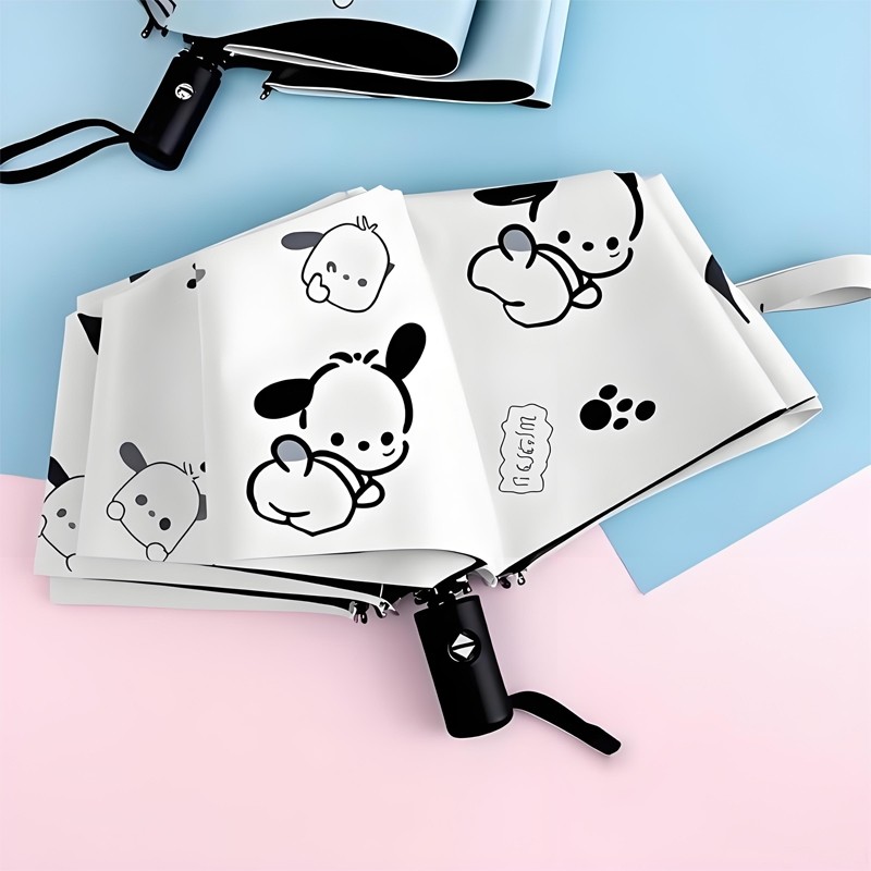 ins可爱全自动雨伞小巧便携学生男女折叠防晒遮阳伞手动两用加固