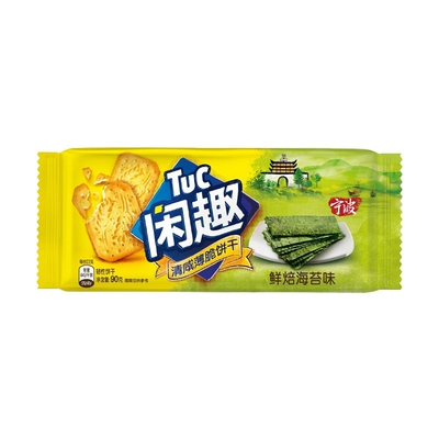 闲趣清咸薄脆饼干90g*1包起