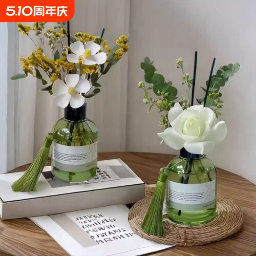 茉莉花茶香香薰家用卧室内持久房间精油熏香厕所卫生间栀子花香氛