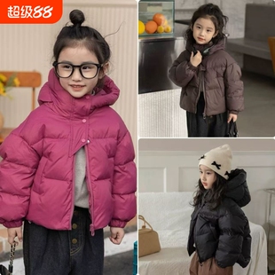 2025新款儿童棉服女款加厚中大童保暖外套男童女童冬季短款冬装