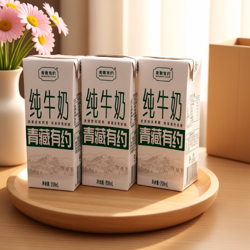 青藏有约纯牛奶【新日期】宁夏3.2g原生乳蛋白200ml*10盒