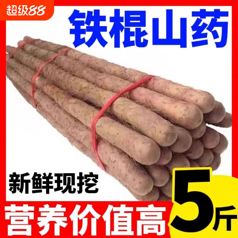 正宗铁棍山药铁棍山药新鲜山药软糯香甜产地直发辅食宝