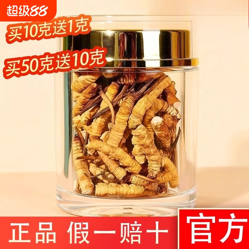 高海拔那曲特级冬虫夏草大断草新货头期干刷官方正品正宗假一赔十