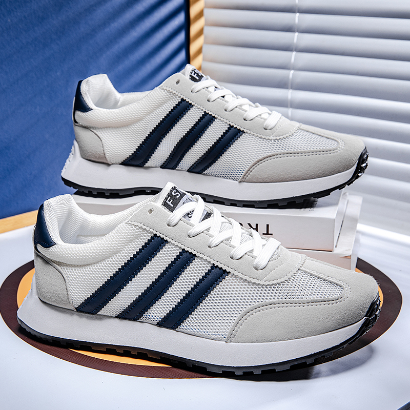 男女款运动鞋2025春夏季轻便软底老爹鞋男士网面透气跑步休闲