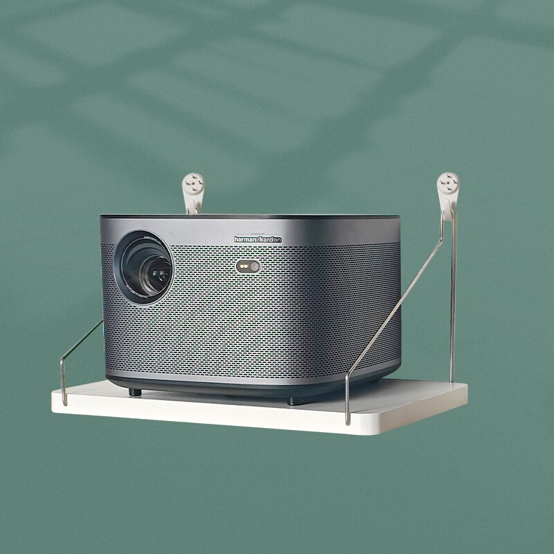 投影仪免打孔支架床头沙发墙上壁挂置物架墙面托盘通用挂架子墙架