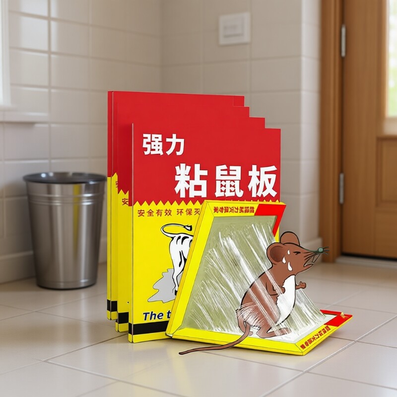 老鼠贴强力粘鼠板灭鼠抓老鼠笼捕鼠夹药胶一窝端家用超强粘贴神器