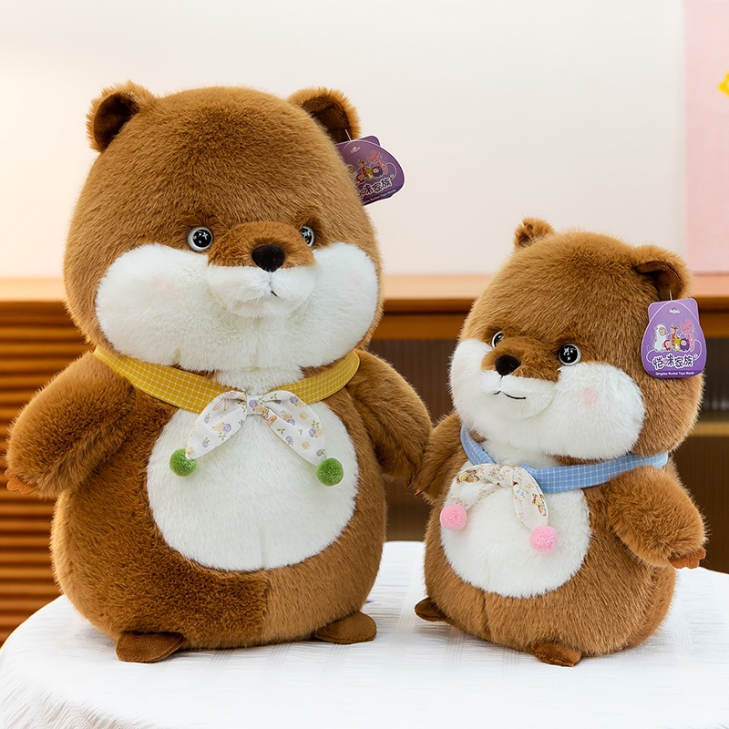 可爱卡通吱吱土拨鼠公仔毛绒玩偶儿童治愈系布娃娃送女友生日礼物