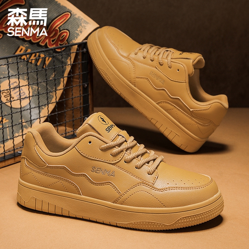 森马板鞋2025年春季新款情侣款简约透气小白鞋百搭厚底增高休闲鞋