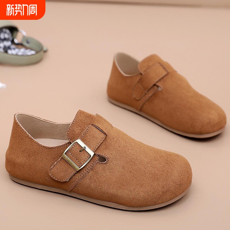 回力女鞋勃肯鞋女2026春季新款半拖软底一脚蹬百搭平底单鞋女全包