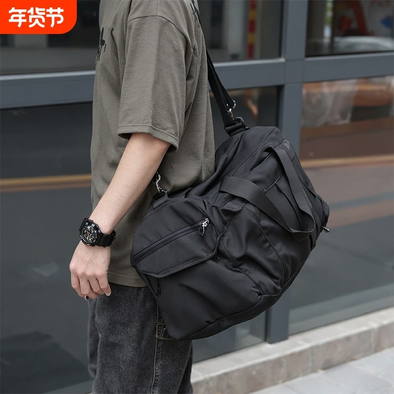 大容量短途旅行包男款出行休闲手提袋行李包运动健身包斜挎包男包