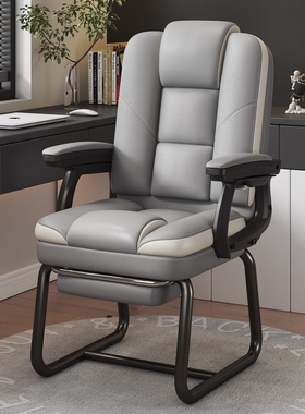 家用电脑椅椅子靠背椅弓形椅舒适久坐办公座椅可躺休闲书房书桌椅