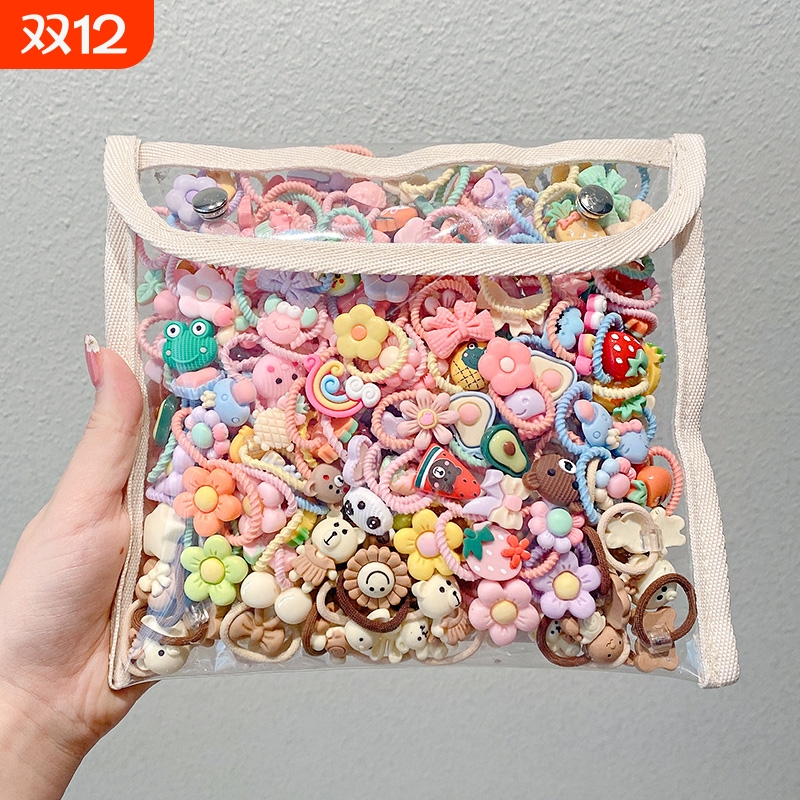 橡皮筋女扎头不伤发头绳发圈2025新款女童儿童小发绳可爱宝宝头饰