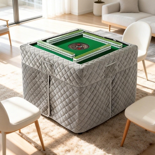 麻将桌麻将机烤火罩冬季正方形烤火桌子罩套加绒加厚桌布烤火被